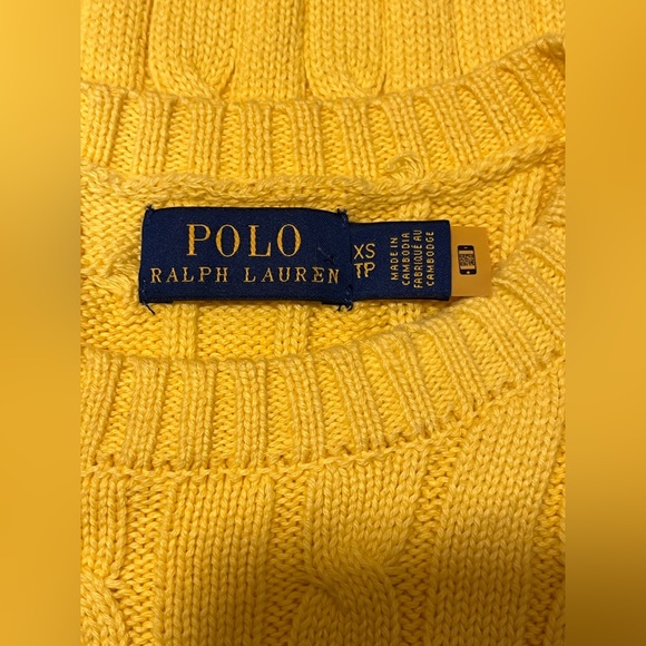 NEW Polo Ralph Lauren 100% Cotton Short Sleeve Cable Knit Sweater NWOT - Picture 5 of 6